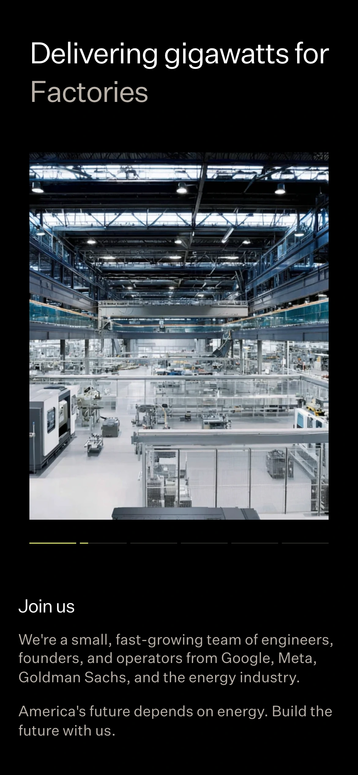 American Terawatt website · mobile industry